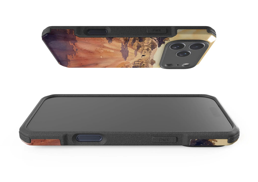 Laterite Road Golden Hour by Tobi Akinyemi — Impact Armour MagSafe Case for iPhone — Finnaij
