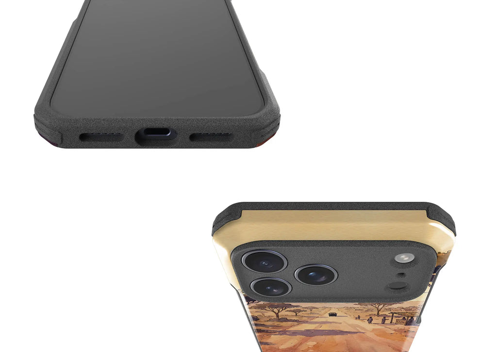 Laterite Road Golden Hour by Tobi Akinyemi — Impact Armour MagSafe Case for iPhone — Finnaij