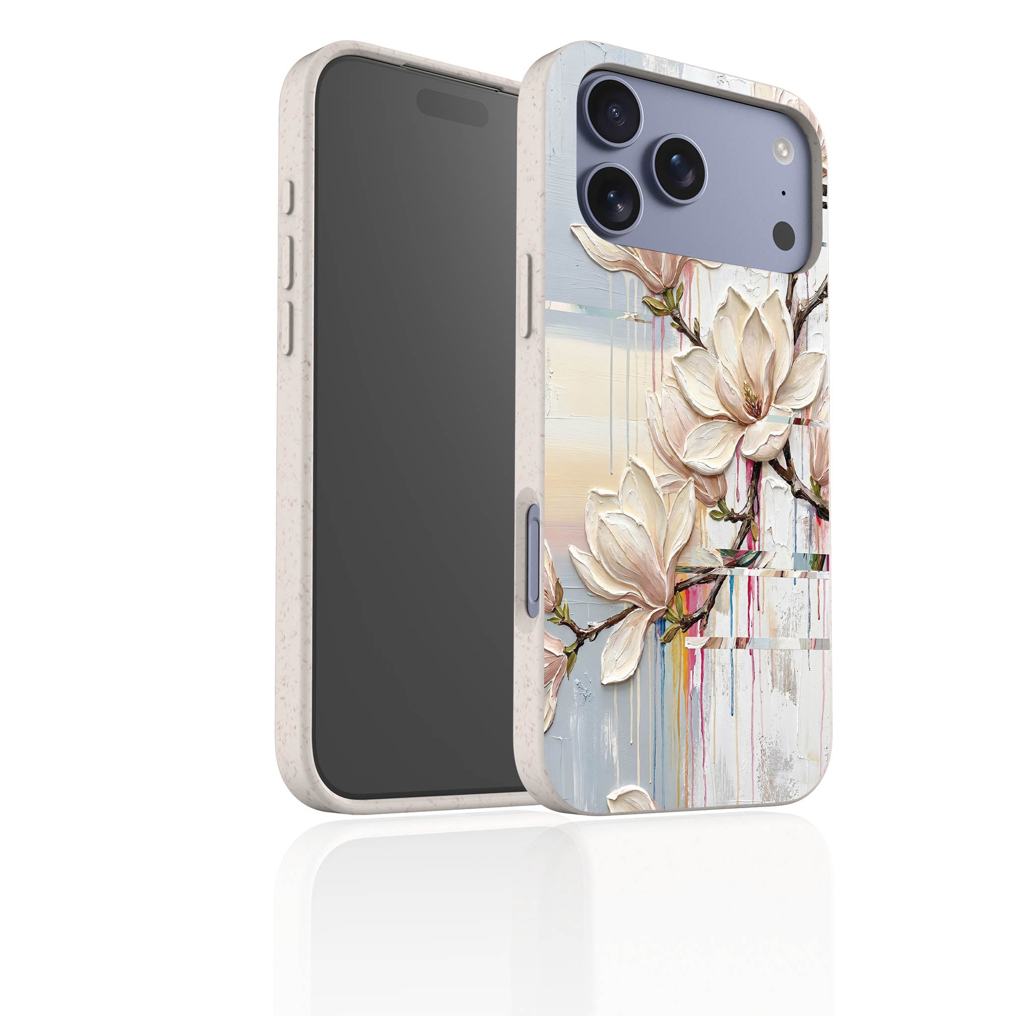 Magnolia Branches by Frida Lövström — iPhone Bio-degradable Case — Three Quarter — Finnaij