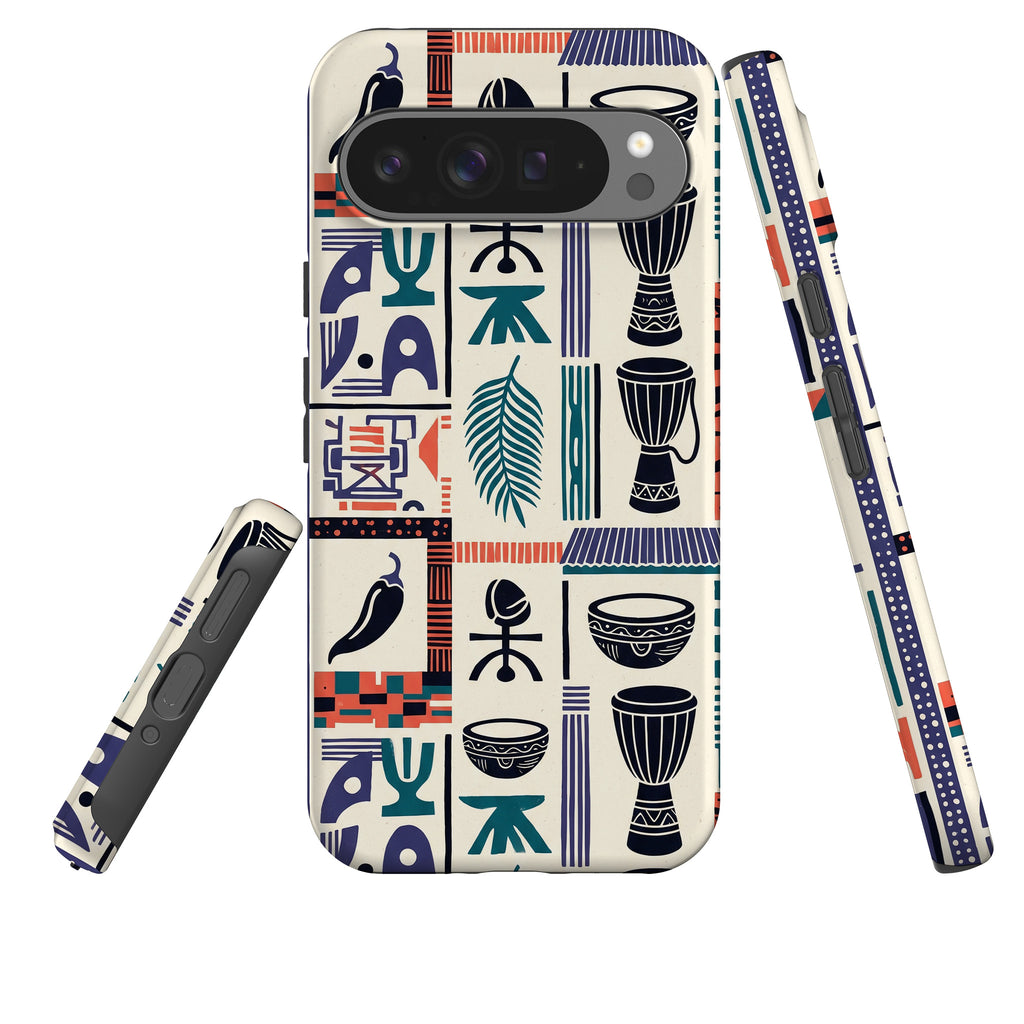 Market Day Icons by Ada Okoye Tough Case for Google Pixel — Finnaij