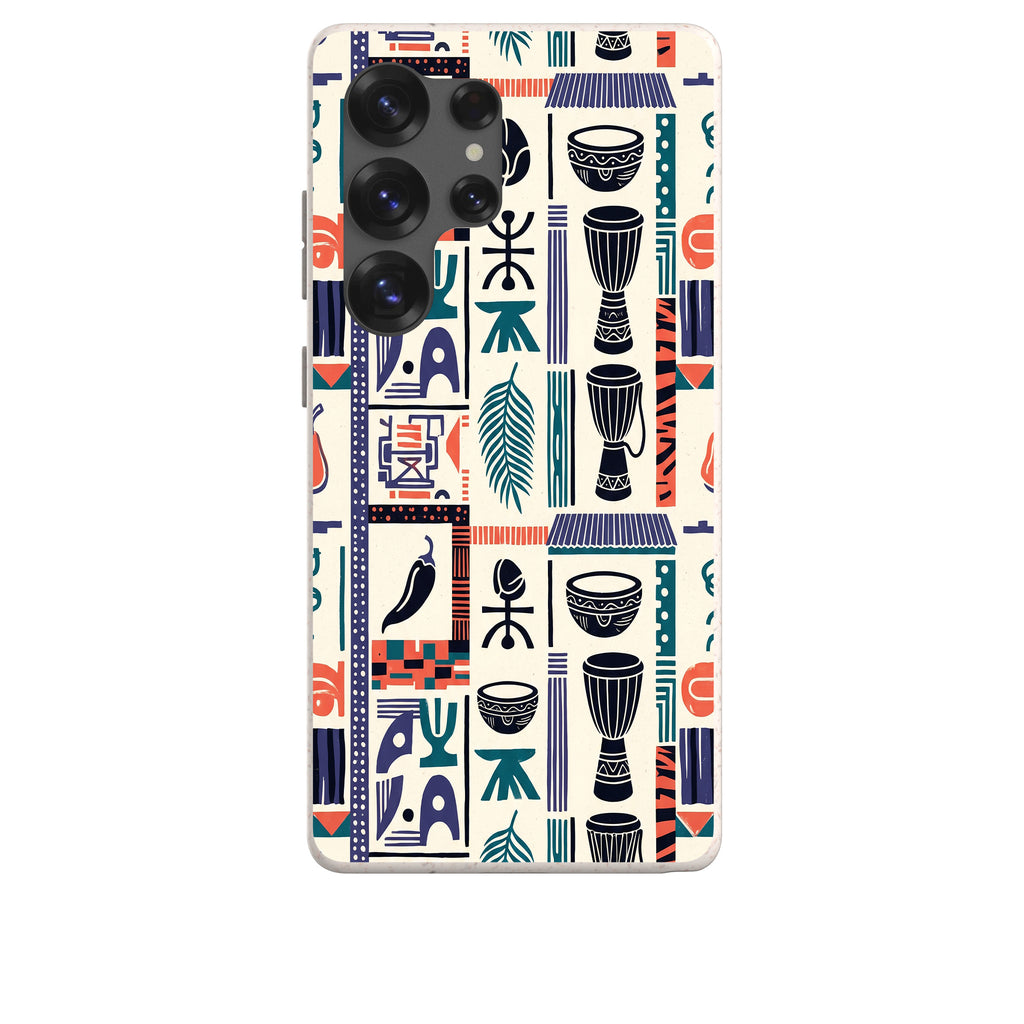 Market Day Icons by Ada Okoye Bio-degradable Case for Samsung Galaxy — Finnaij