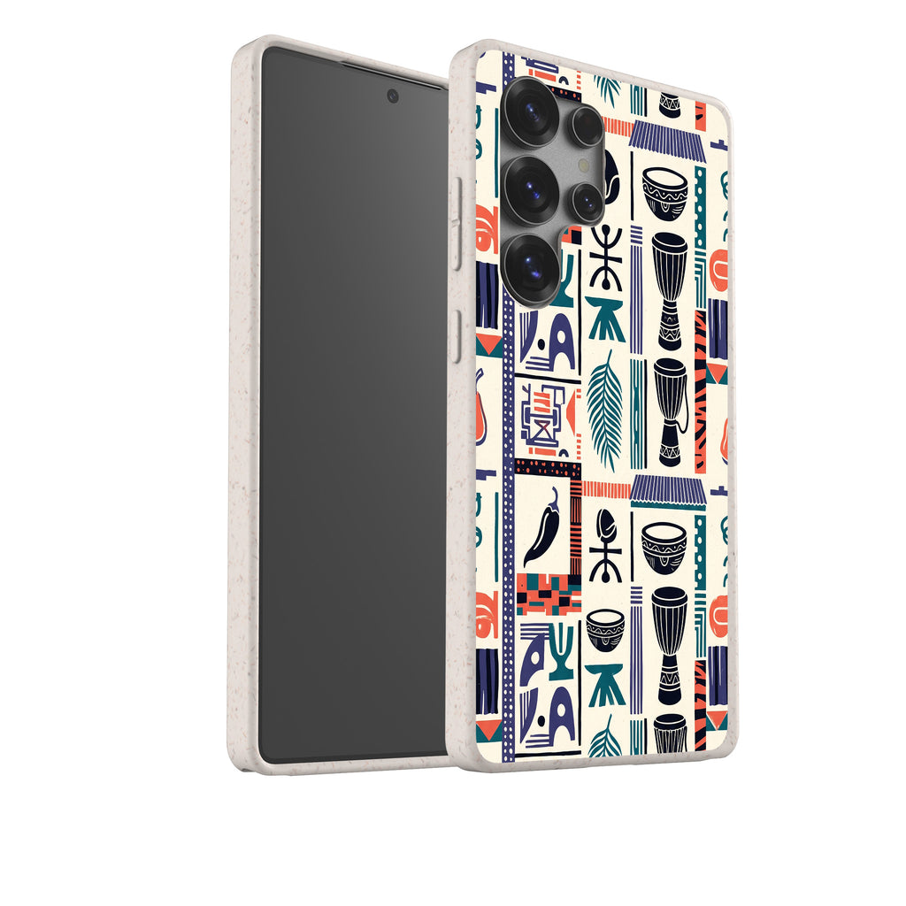 Market Day Icons by Ada Okoye Bio-degradable Case for Samsung Galaxy — Finnaij