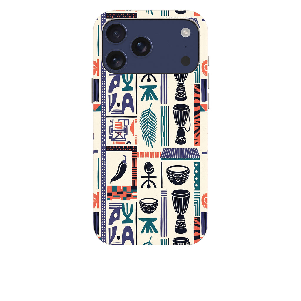 Market Day Icons by Ada Okoye — iPhone Bio-degradable Case — Finnaij