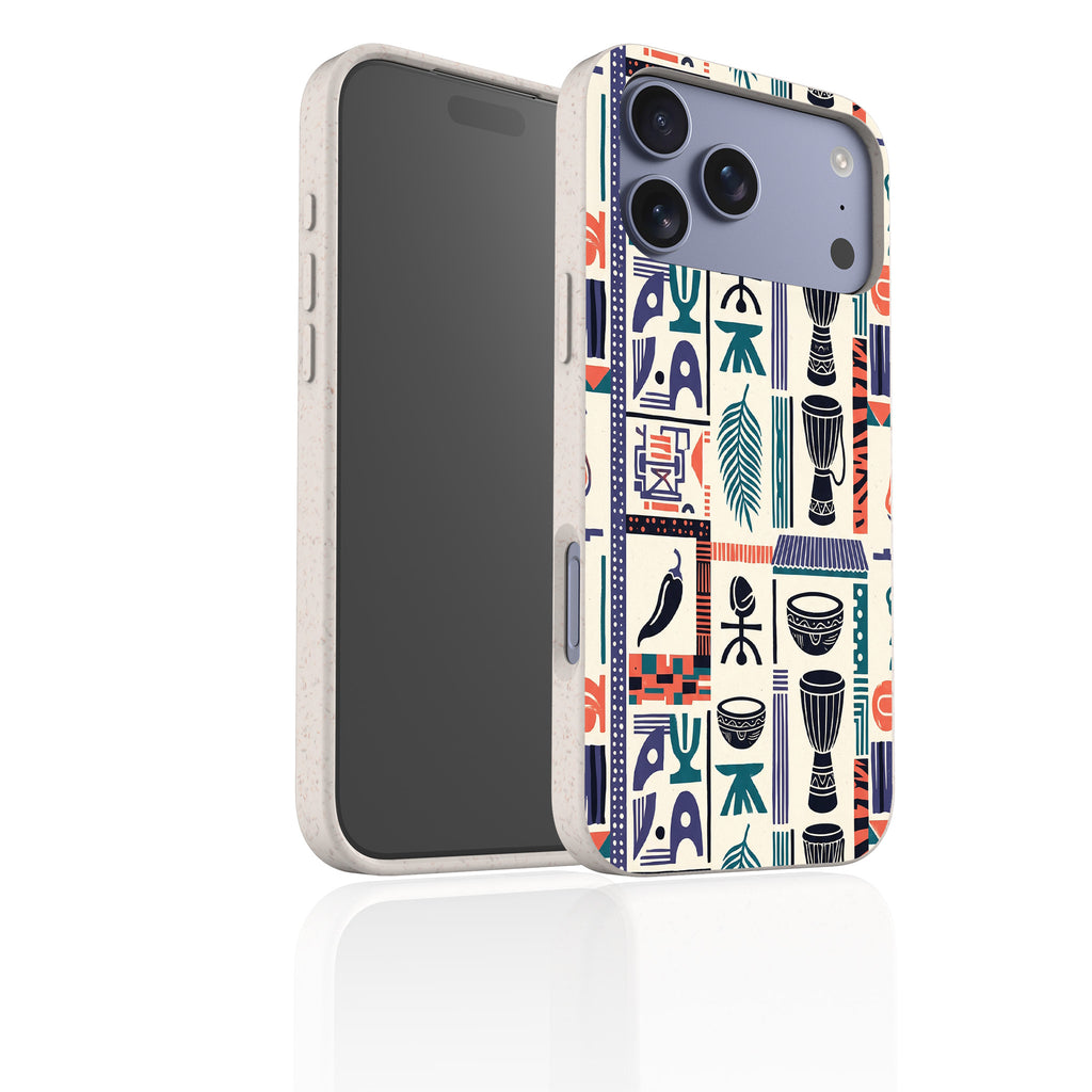 Market Day Icons by Ada Okoye — iPhone Bio-degradable Case — Finnaij
