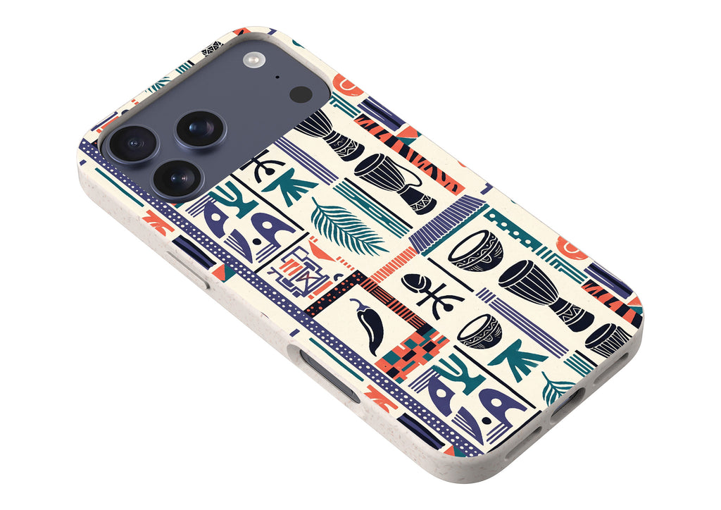 Market Day Icons by Ada Okoye — iPhone Bio-degradable Case — Finnaij