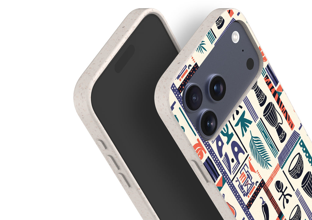 Market Day Icons by Ada Okoye — iPhone Bio-degradable Case — Finnaij