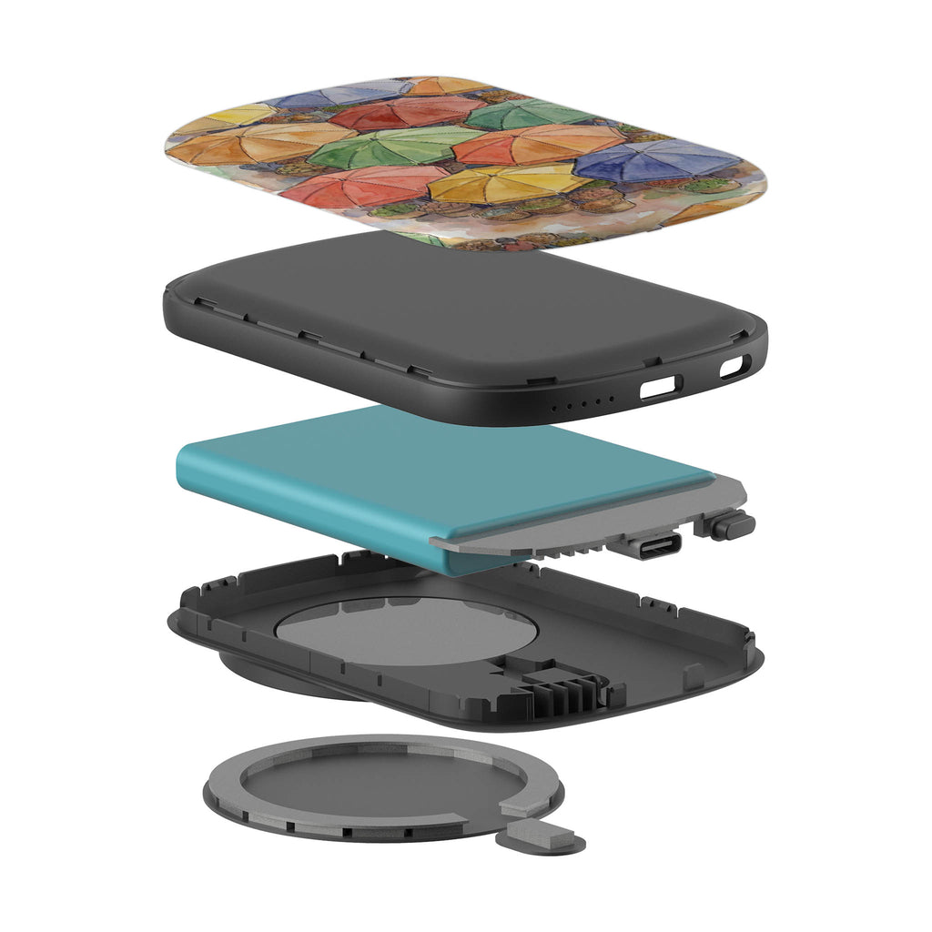 Market Umbrellas from Above by Tobi Akinyemi — MagSafe CHARGEPOD — Finnaij