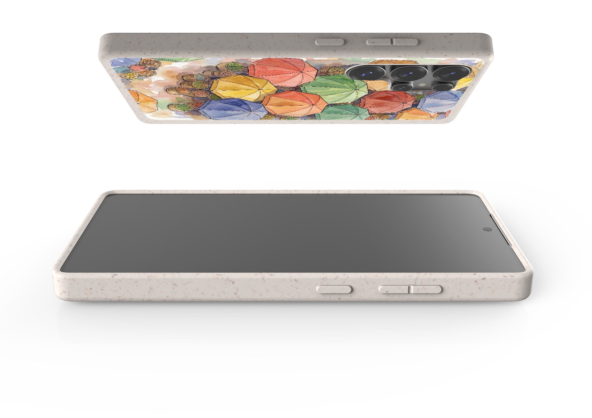 Market Umbrellas from Above by Tobi Akinyemi — Galaxy Bio-degradable Case for Samsung Galaxy — Finnaij