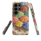 Market Umbrellas from Above by Tobi Akinyemi — Tough Case for Samsung Galaxy — Three Quarter — Finnaij