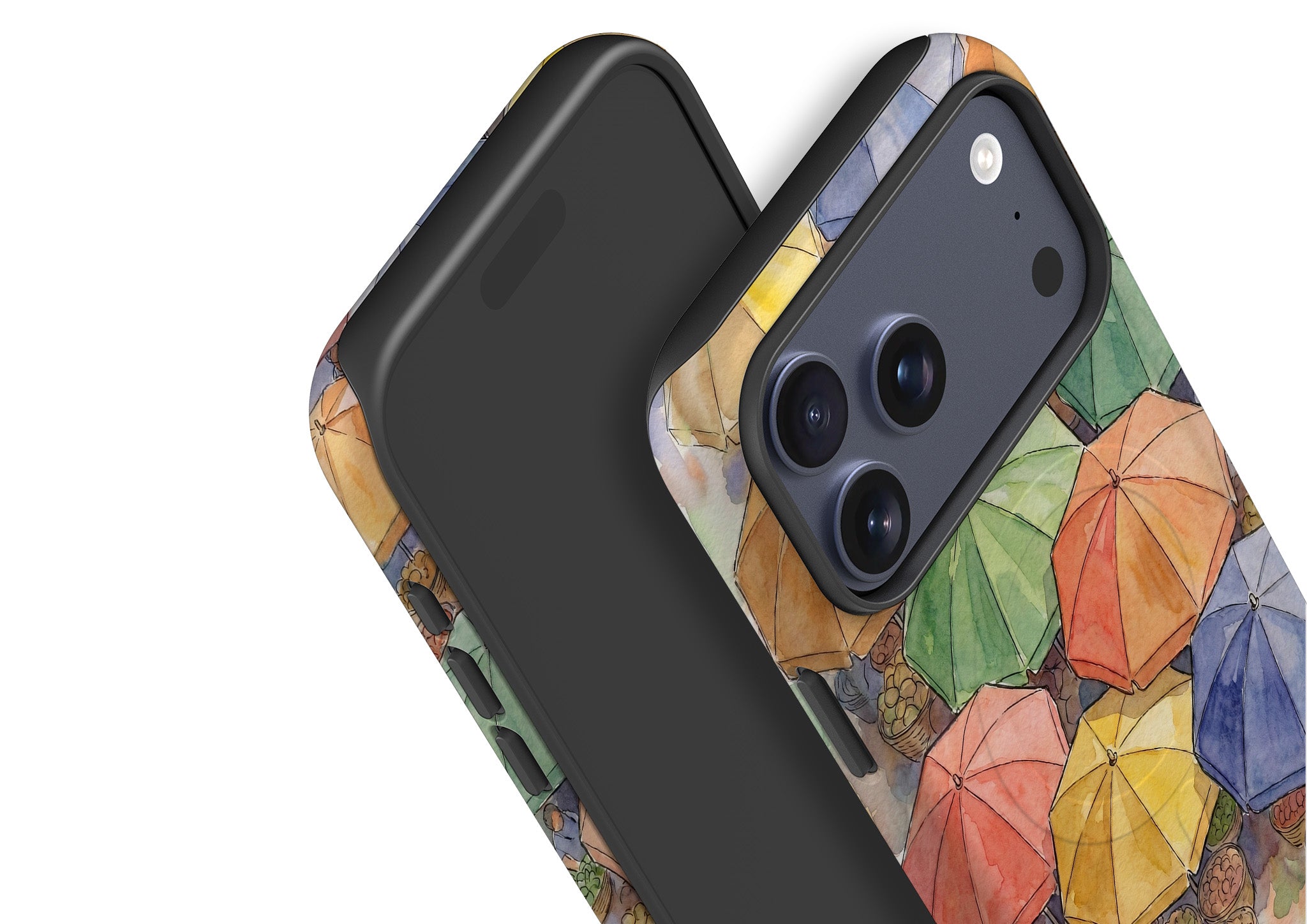 Market Umbrellas from Above by Tobi Akinyemi — MagSafe Tough Case for iPhone — Finnaij