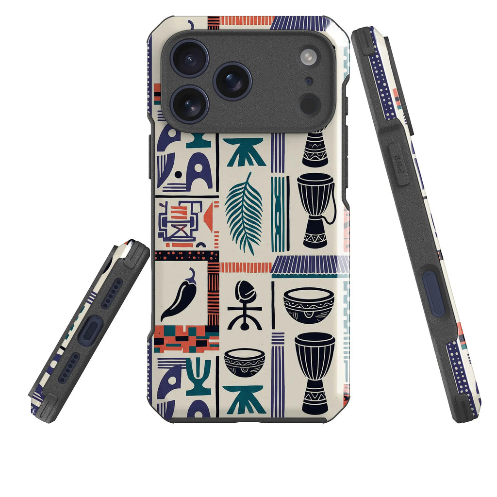 Market Day Icons by Ada Okoye — Impact Armour MagSafe Case for iPhone — Three Quarter — Finnaij