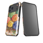 Market Umbrellas from Above by Tobi Akinyemi — Impact Armour MagSafe Case for iPhone — Finnaij