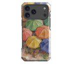 Market Umbrellas from Above by Tobi Akinyemi — Impact Armour MagSafe Case for iPhone — Finnaij