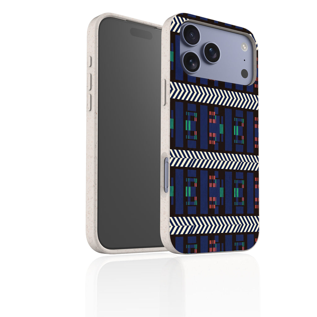 Midnight Aso-Oke by Ada Okoye — iPhone Bio-degradable Case — Finnaij