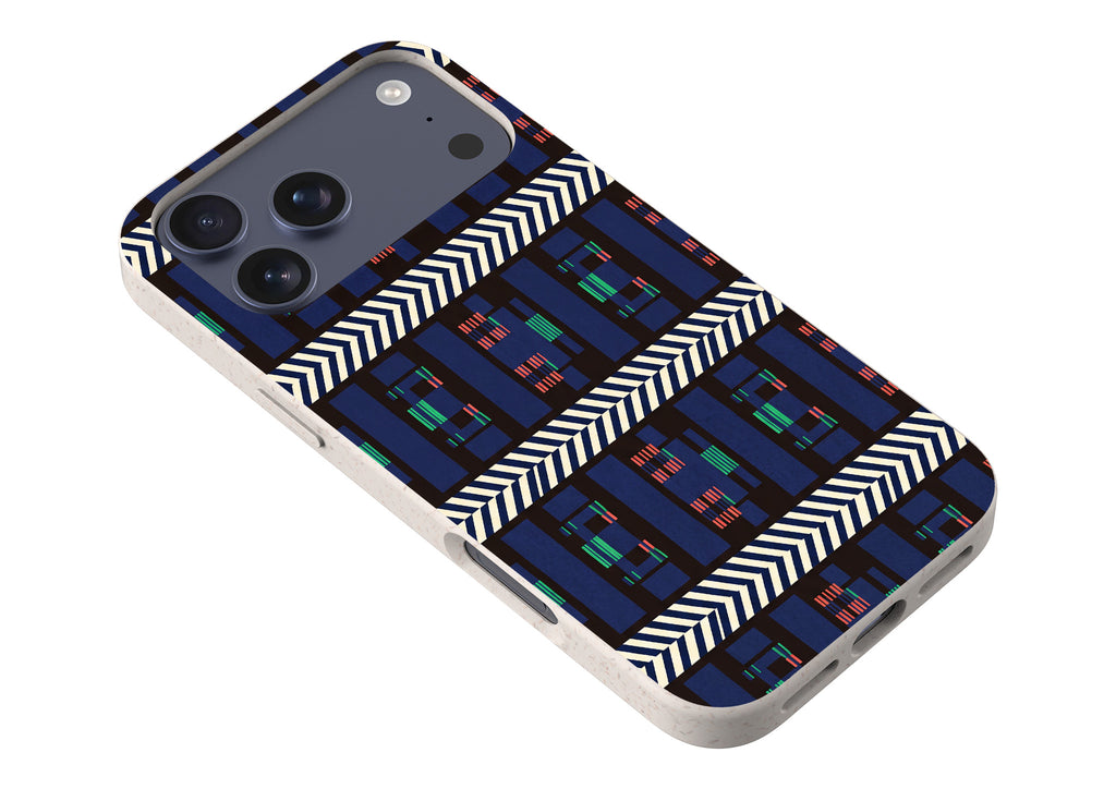 Midnight Aso-Oke by Ada Okoye — iPhone Bio-degradable Case — Finnaij