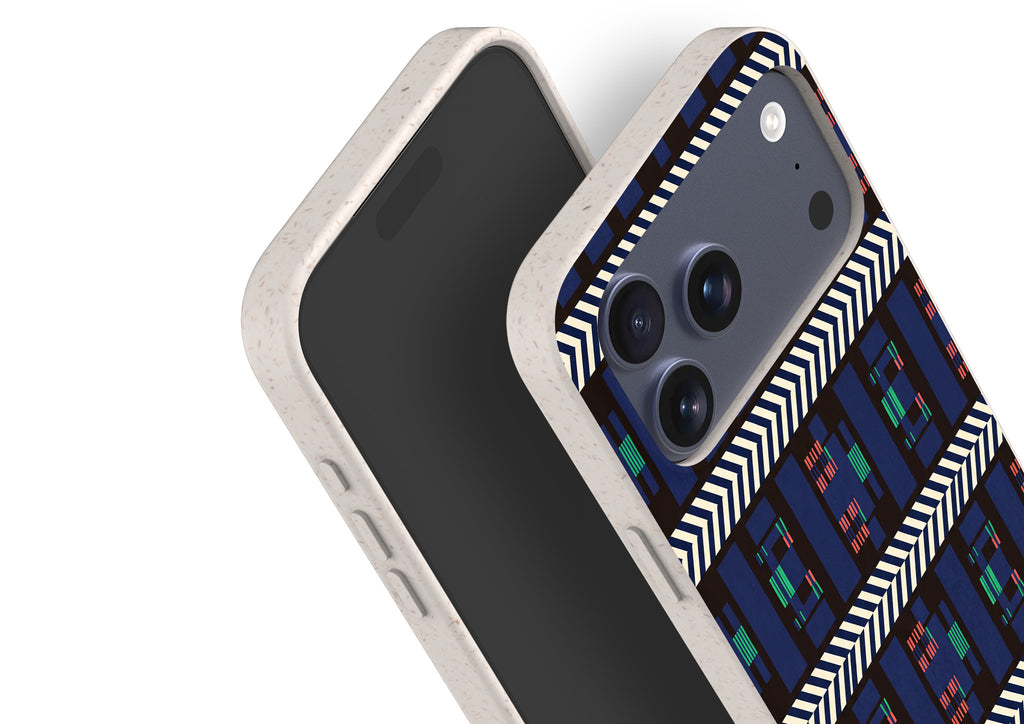 Midnight Aso-Oke by Ada Okoye — iPhone Bio-degradable Case — Finnaij