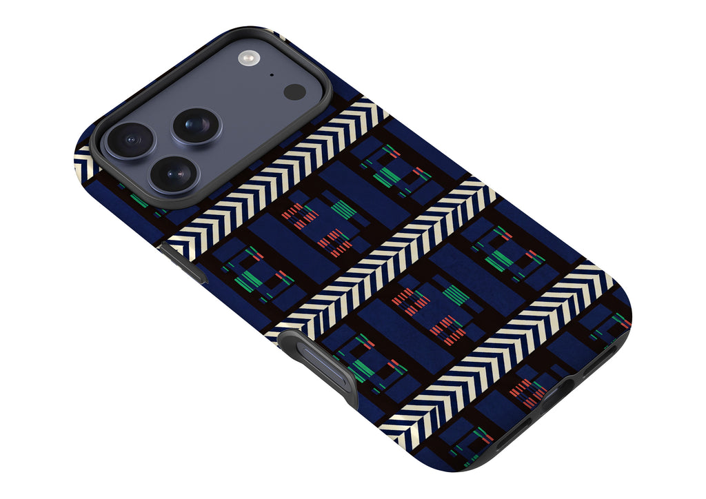 Midnight Aso-Oke by Ada Okoye Tough Case for iPhone — Finnaij