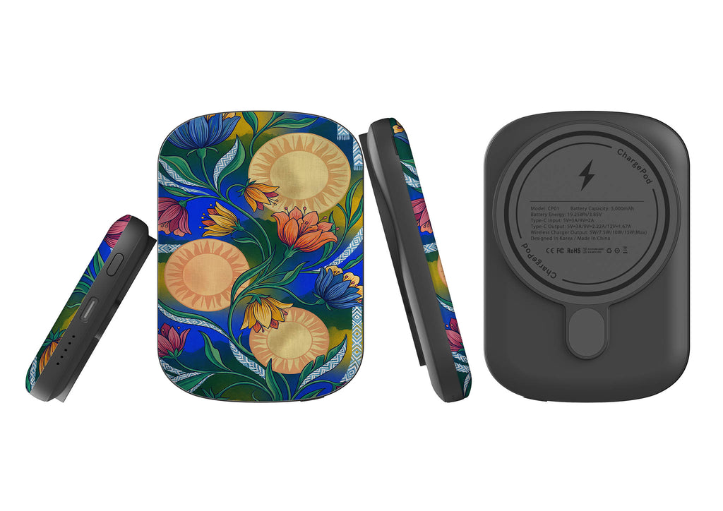 Midnight Sun Garden by Aino Kallio — MagSafe CHARGEPOD — Finnaij