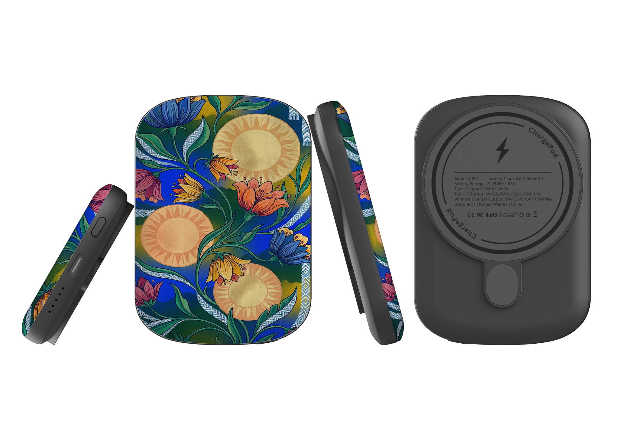 Midnight Sun Garden by Aino Kallio — MagSafe CHARGEPOD — Finnaij
