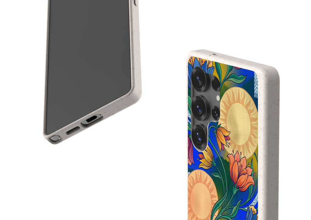 Midnight Sun Garden by Aino Kallio Bio-degradable Case for Samsung Galaxy — Finnaij
