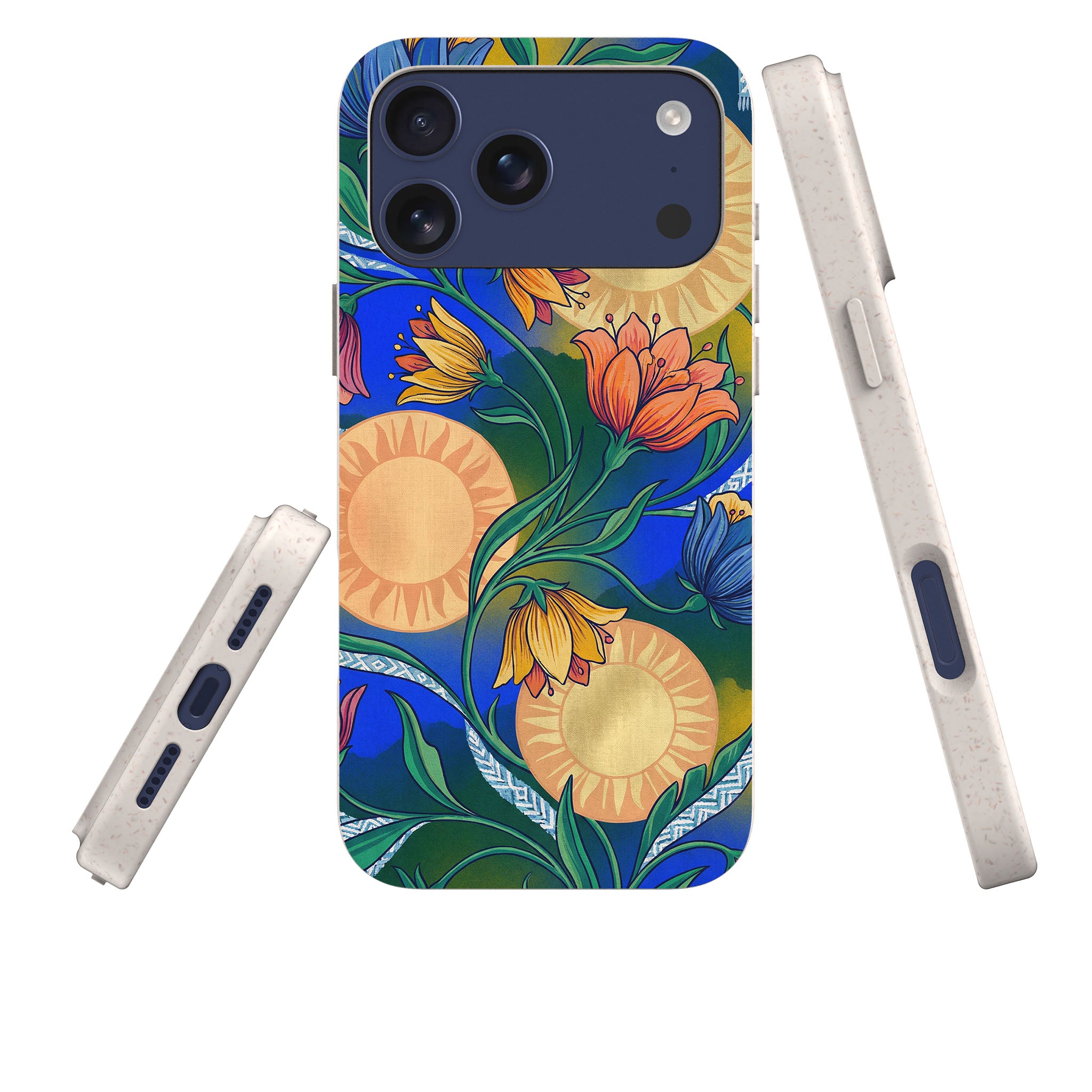 Midnight Sun Garden by Aino Kallio — iPhone Bio-degradable Case — Three Quarter — Finnaij