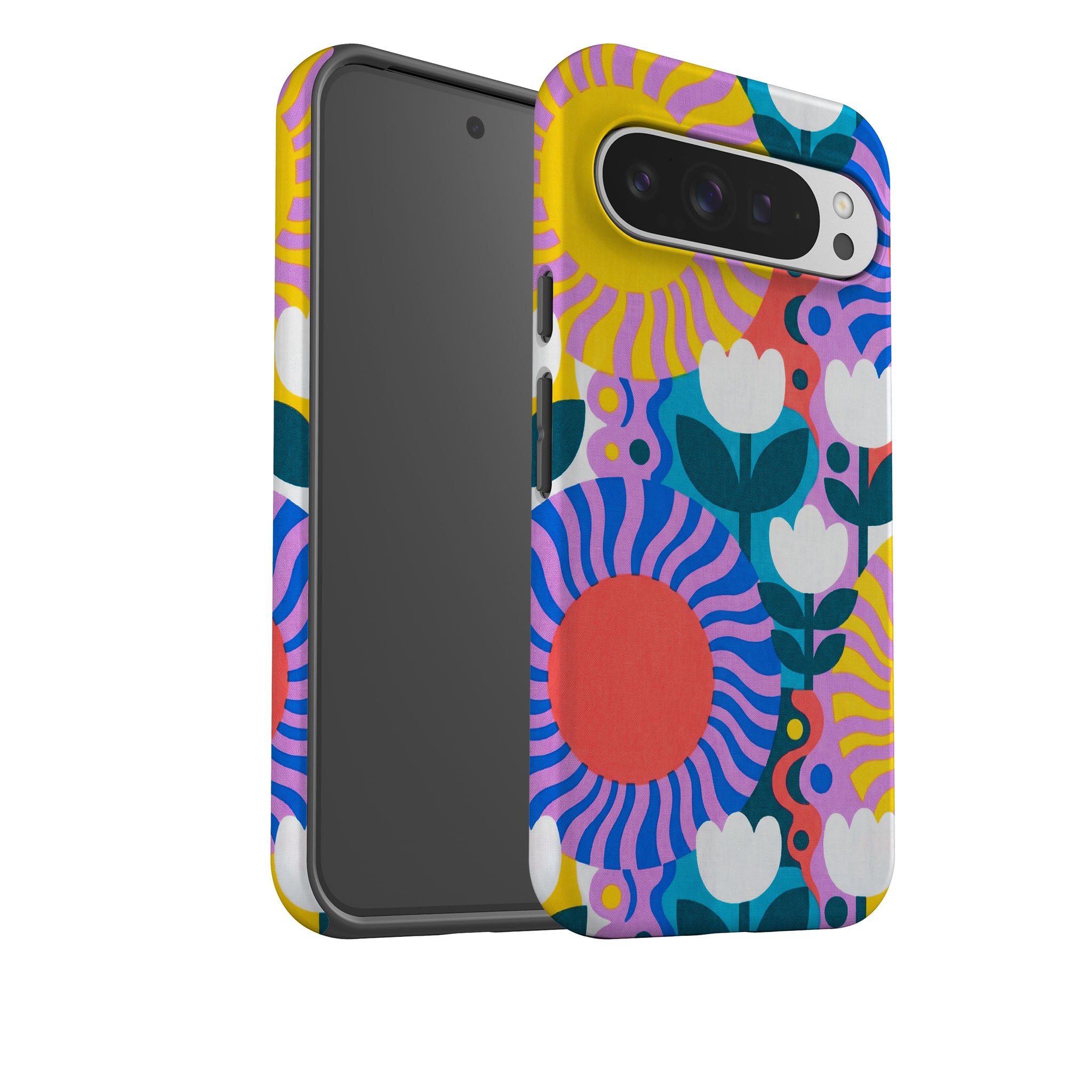 Midnight Sun Mod Bloom by Salla Niemi Tough Case for Google Pixel — Finnaij