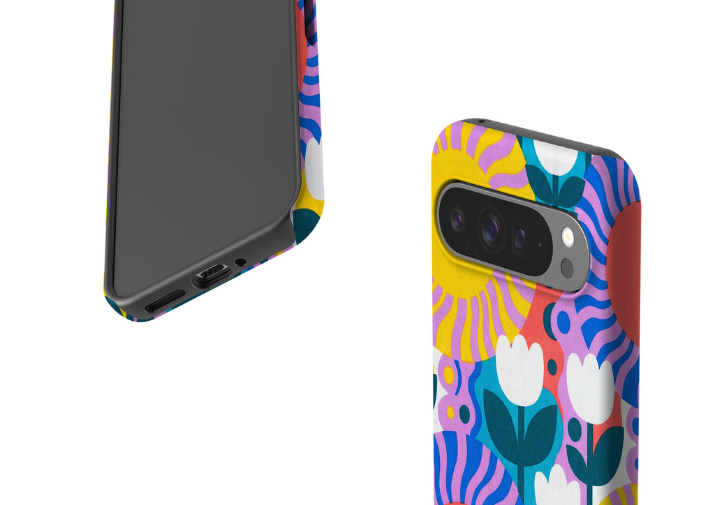 Midnight Sun Mod Bloom by Salla Niemi Tough Case for Google Pixel — Finnaij