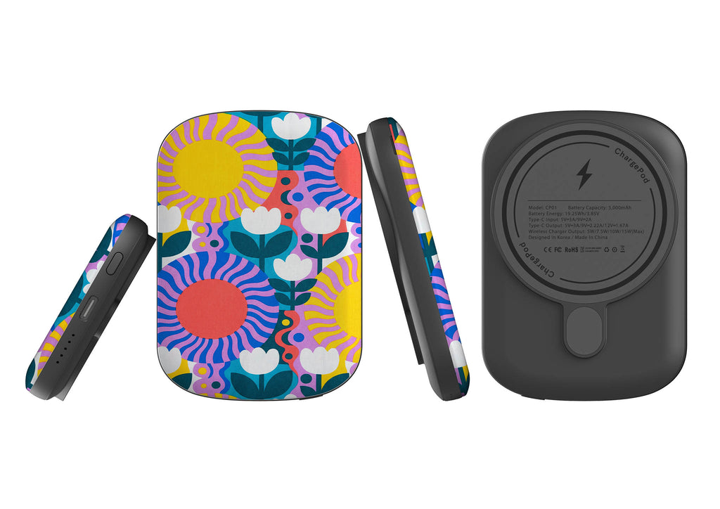 Midnight Sun Mod Bloom by Salla Niemi — MagSafe CHARGEPOD — Finnaij