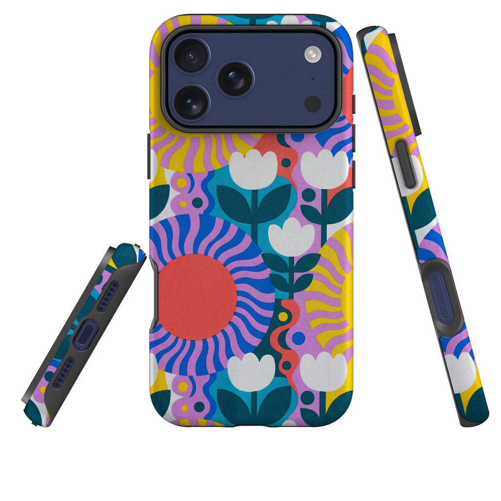 Midnight Sun Mod Bloom by Salla Niemi Tough Case for iPhone — Finnaij
