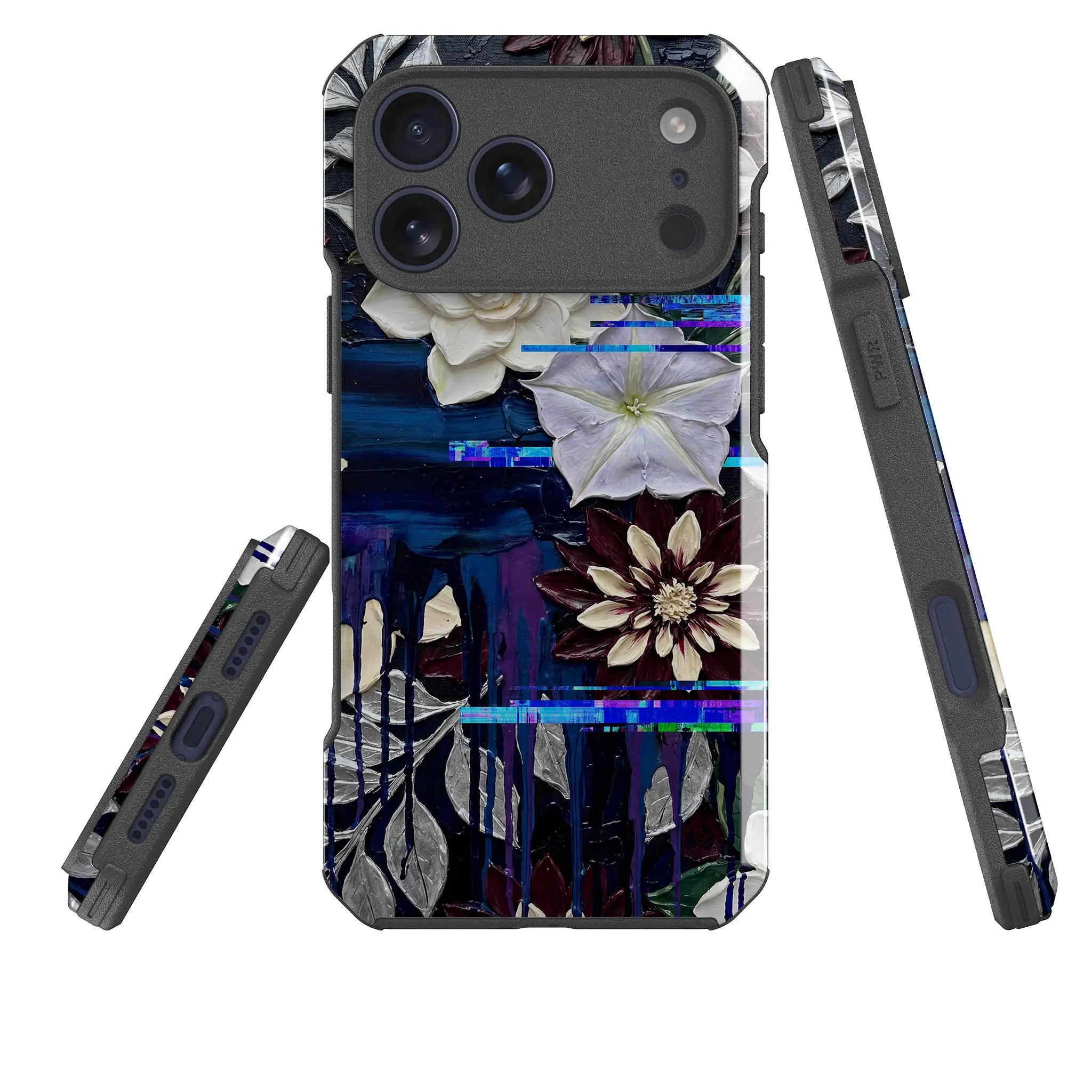Midnight Garden by Frida Lövström — Impact Armour MagSafe Case for iPhone — Three Quarter — Finnaij