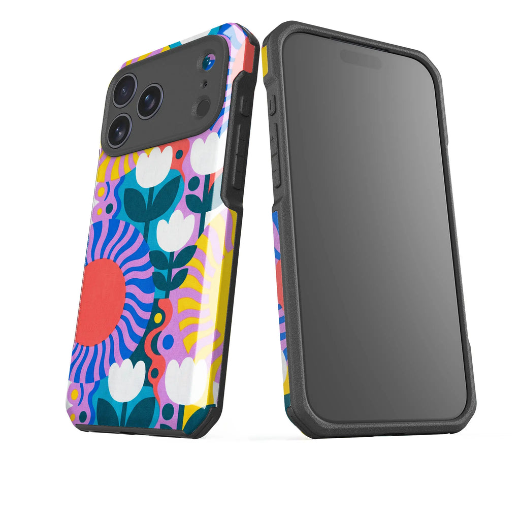 Midnight Sun Mod Bloom by Salla Niemi — Impact Armour MagSafe Case for iPhone — Finnaij