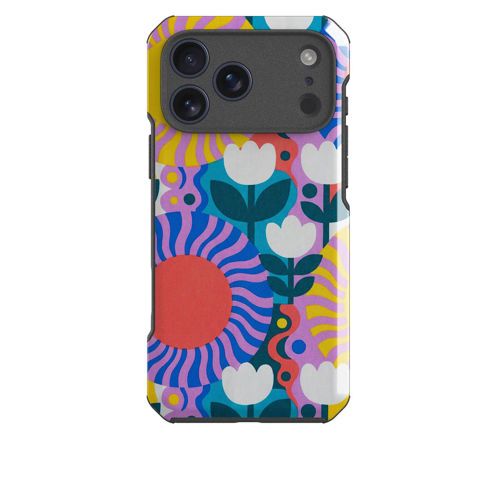 Midnight Sun Mod Bloom by Salla Niemi — Impact Armour MagSafe Case for iPhone — Finnaij
