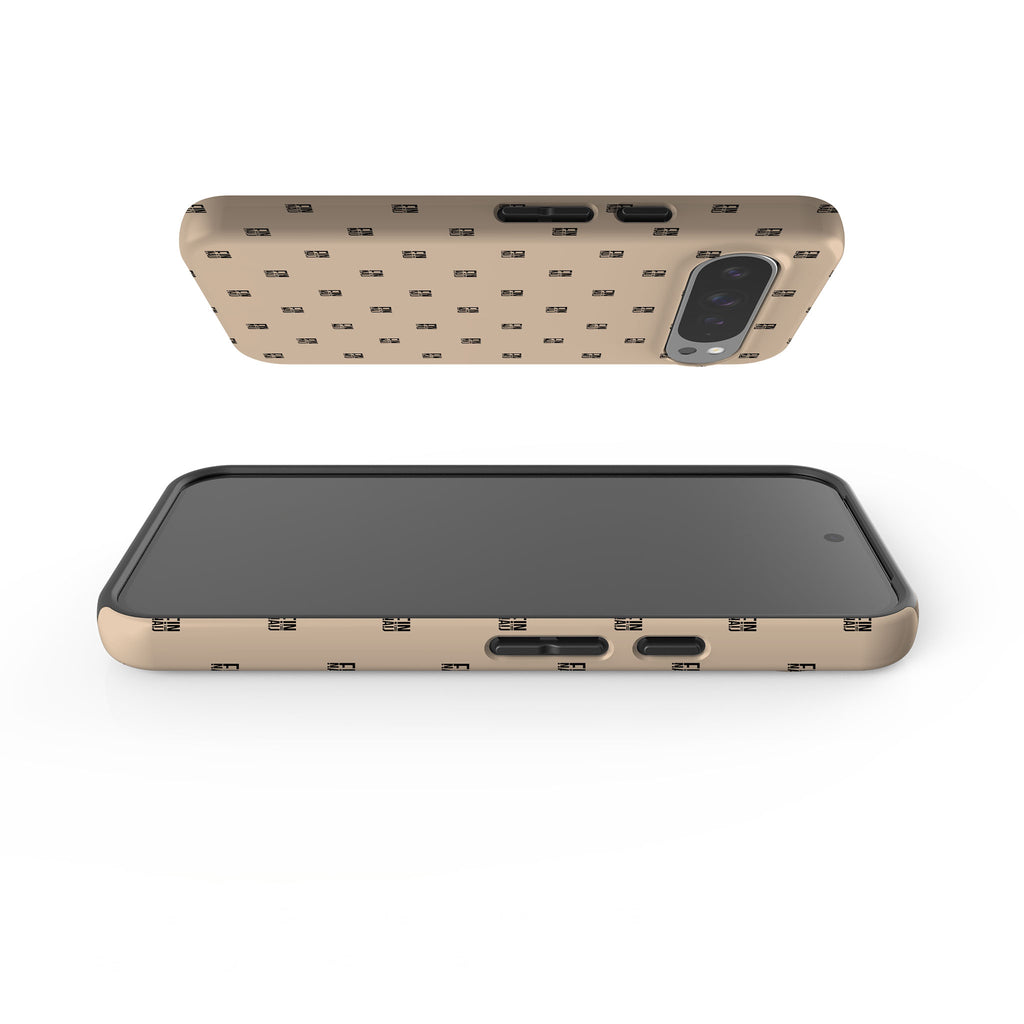 Monogram Beige Harvest Tough Case for Google Pixel — Finnaij