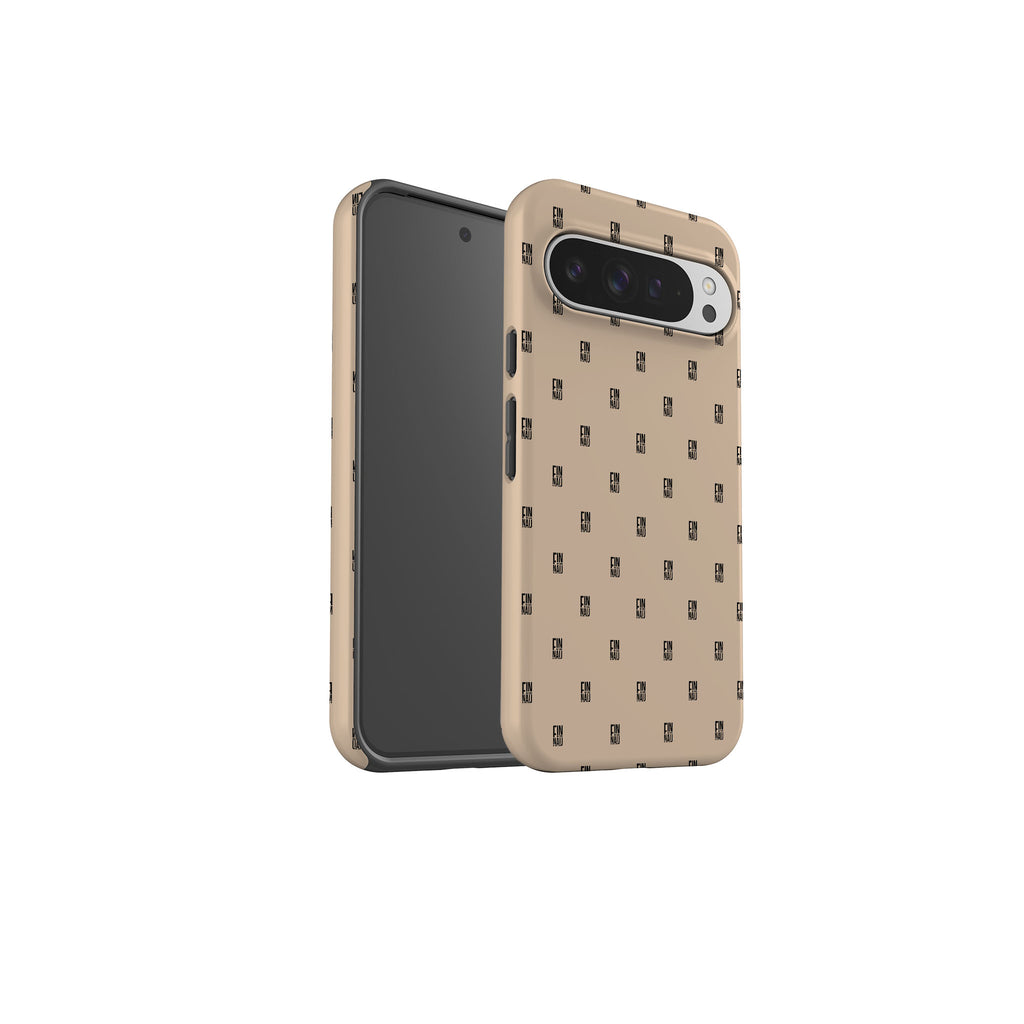 Monogram Beige Harvest Tough Case for Google Pixel — Finnaij