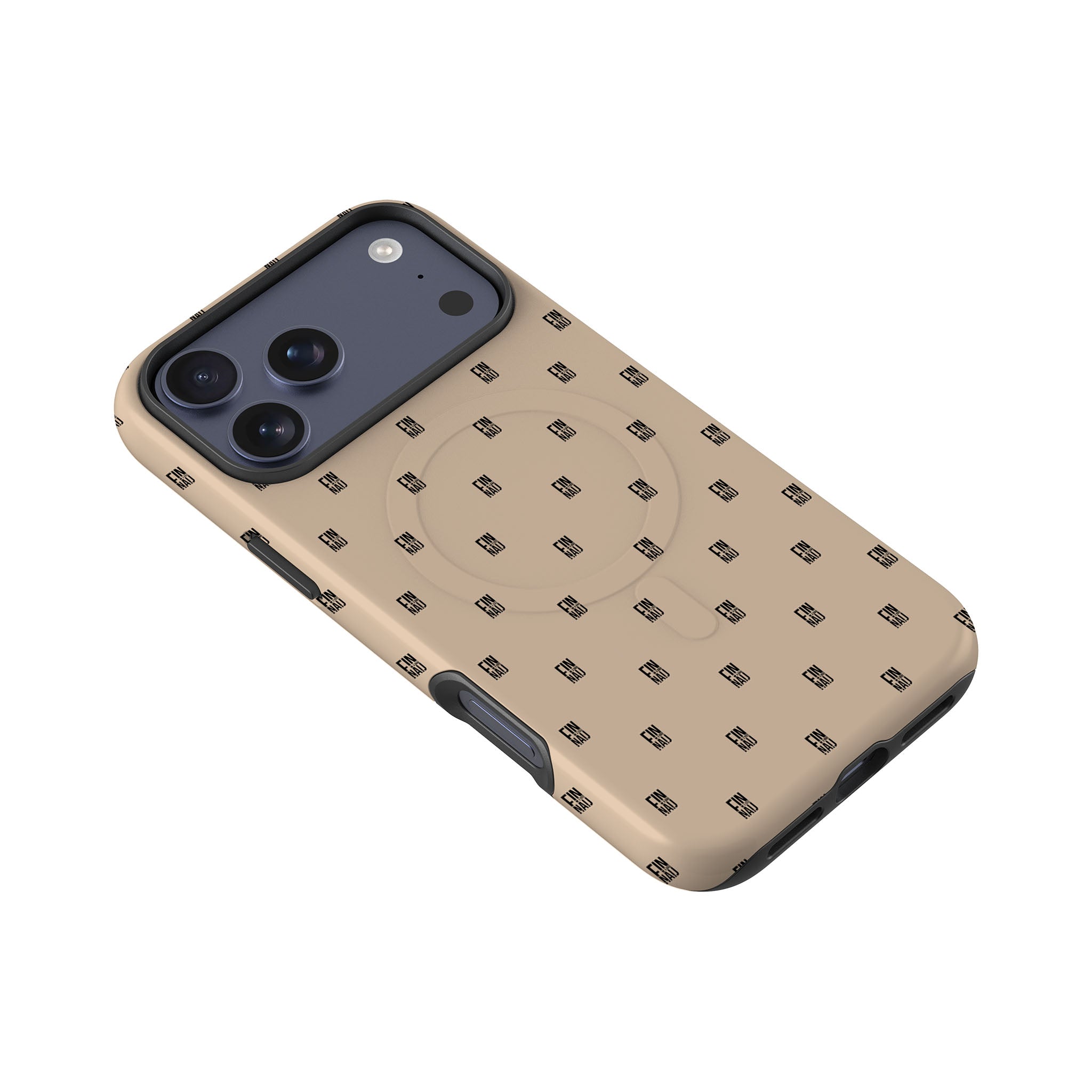 Monogram Beige Harvest — Magsafe Tough Case for iPhone — Finnaij