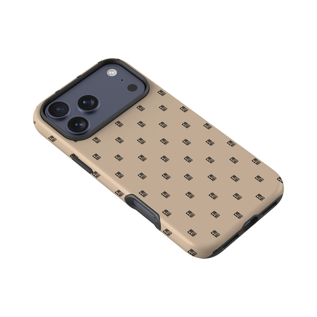 Monogram Beige Harvest Tough Case for iPhone — Finnaij