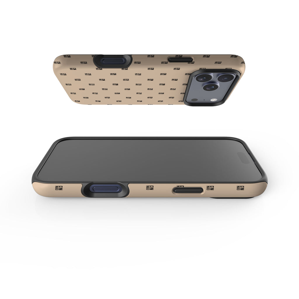Monogram Beige Harvest Tough Case for iPhone — Finnaij