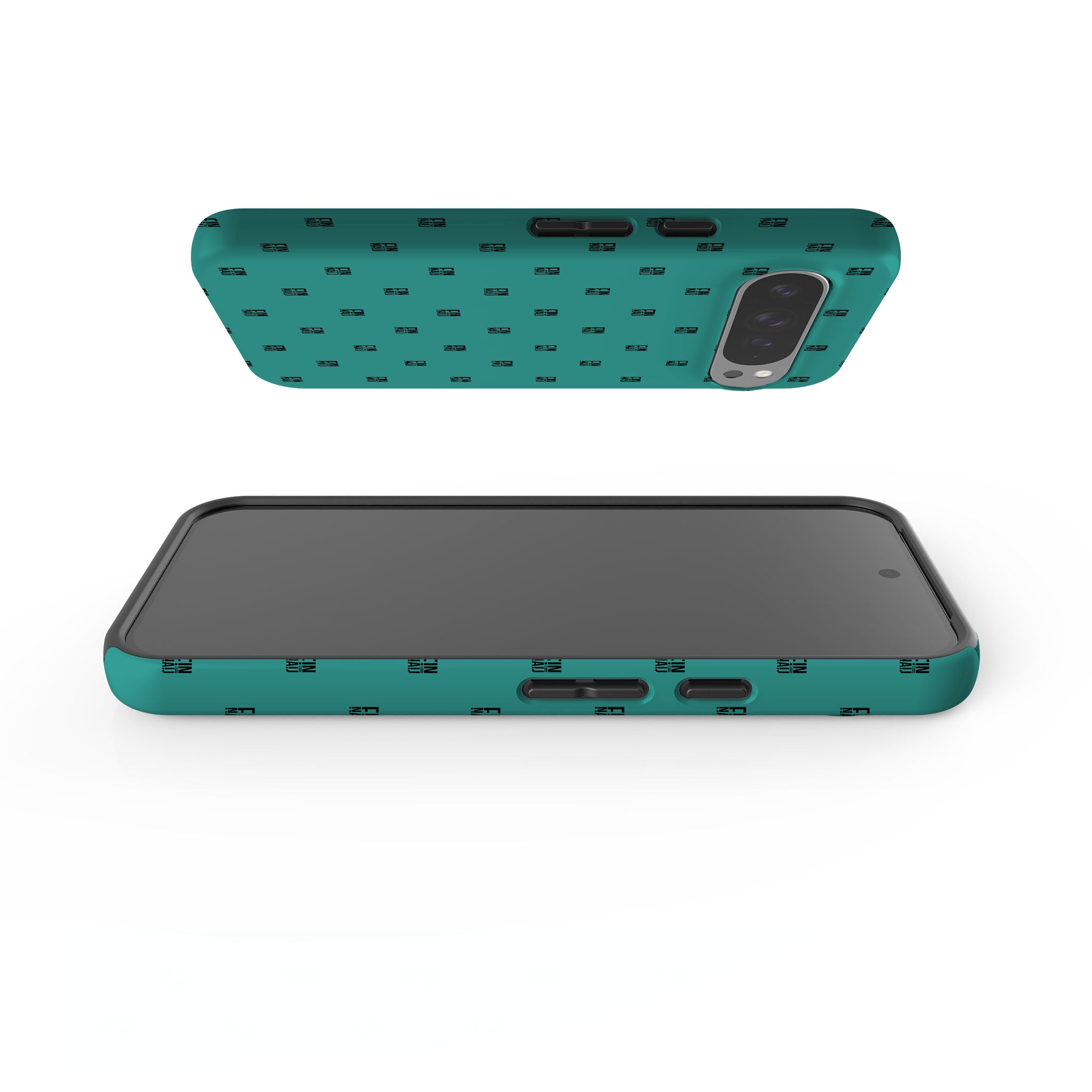 Monogram Teal Tough Case for Google Pixel — Finnaij