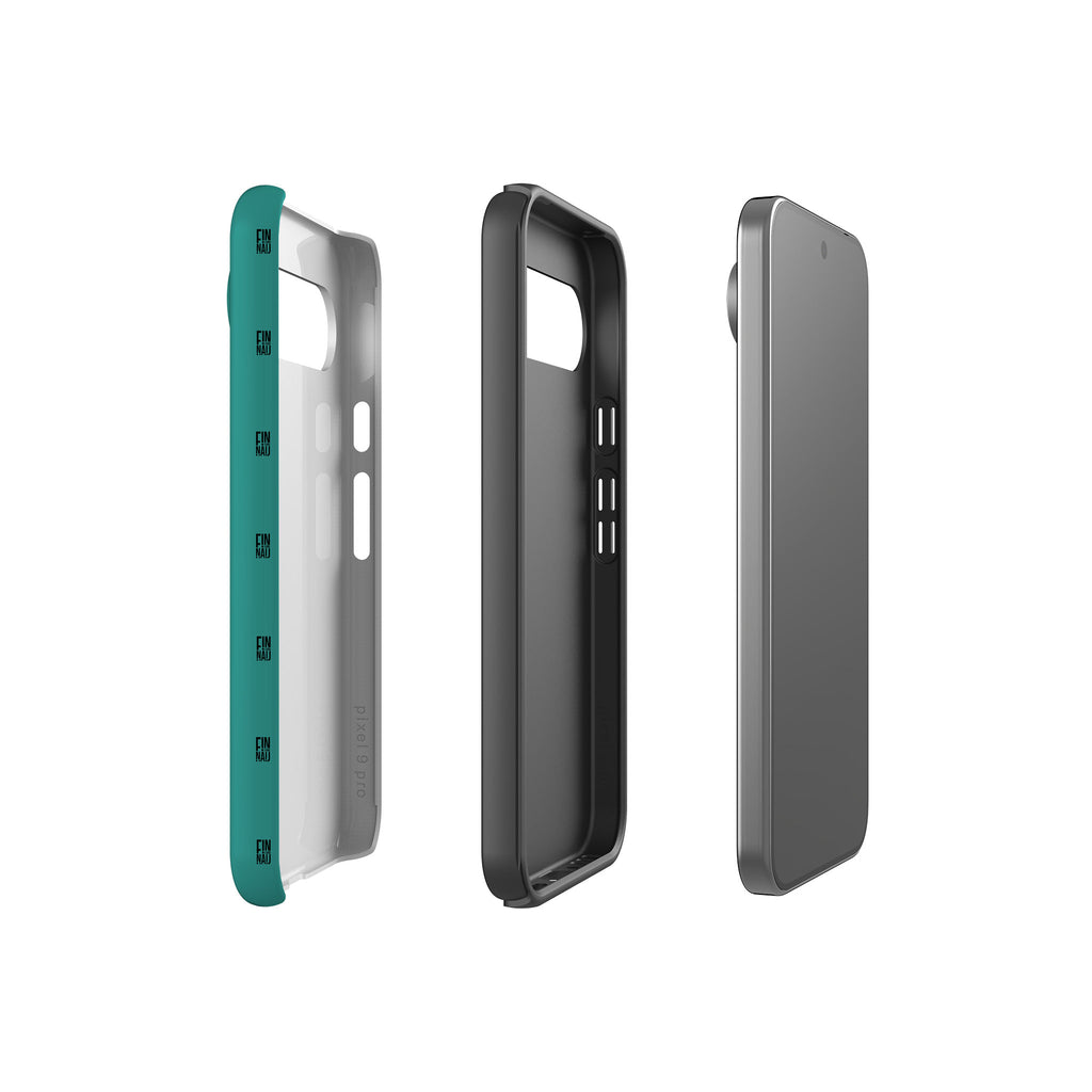Monogram Teal Tough Case for Google Pixel — Finnaij