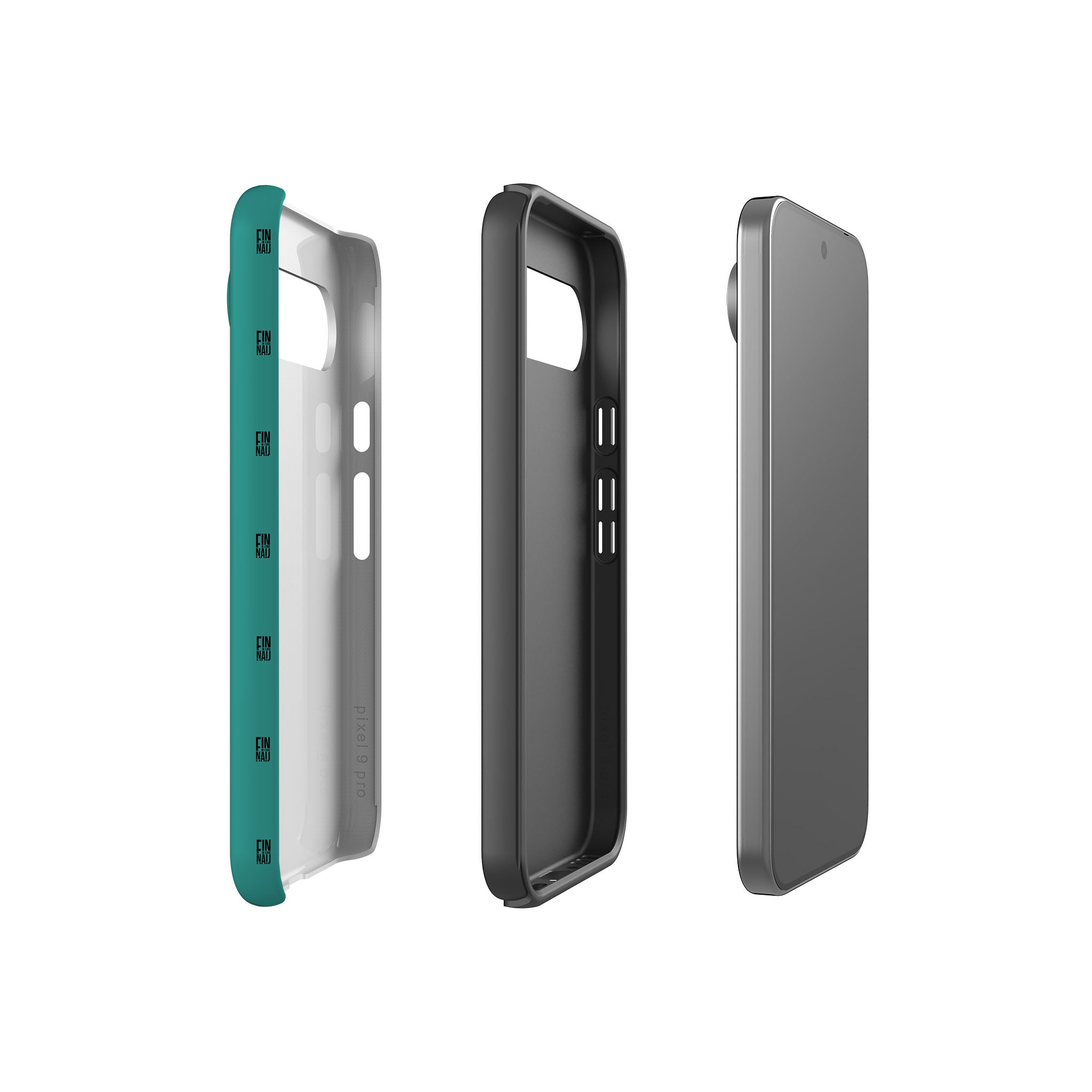 Monogram Teal Tough Case for Google Pixel — Finnaij