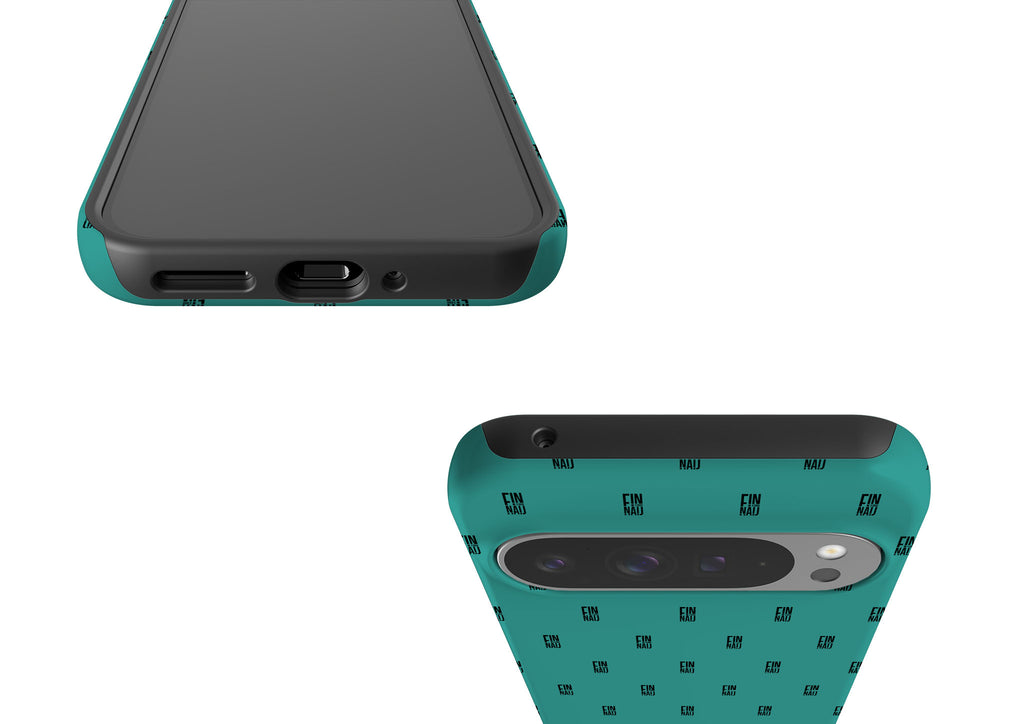 Monogram Teal Tough Case for Google Pixel — Finnaij