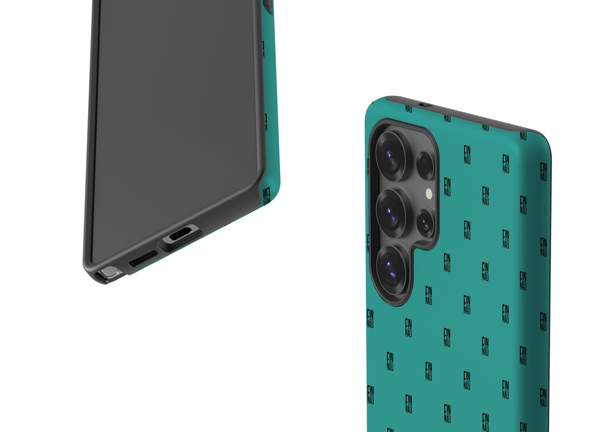 Monogram Teal Tough Case for Samsung Galaxy — Finnaij