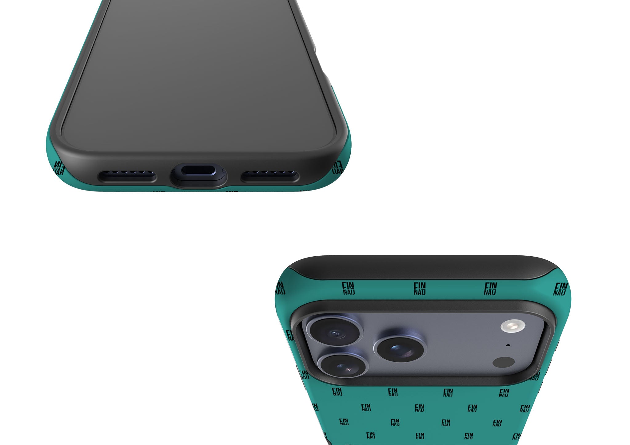 Monogram Teal Tough Case for iPhone — Finnaij