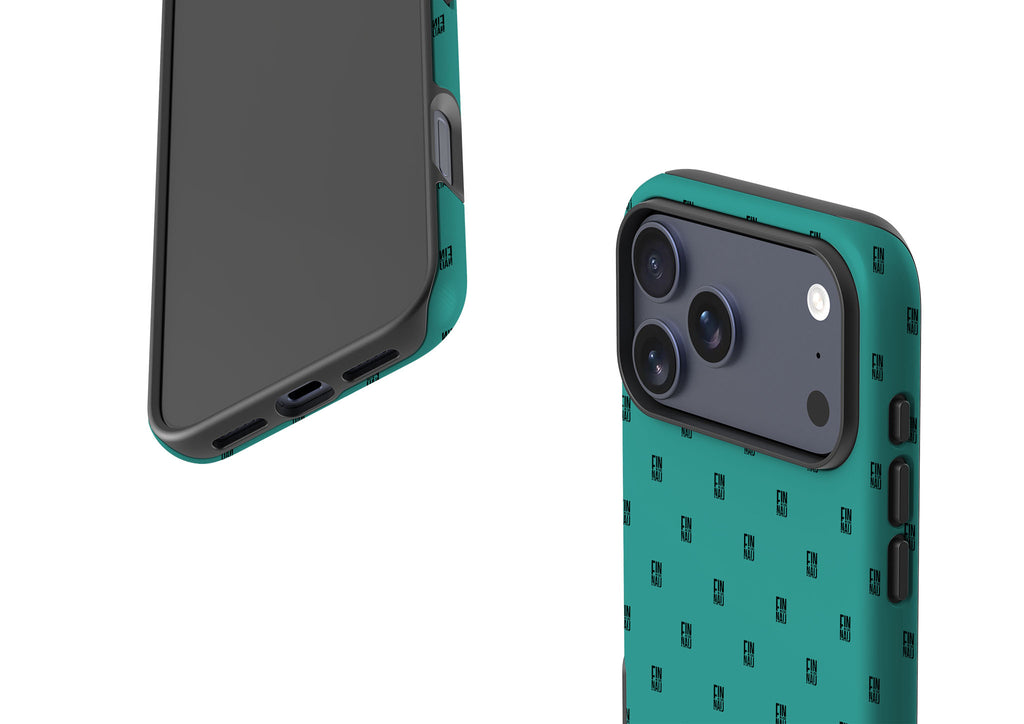 Monogram Teal Tough Case for iPhone — Finnaij