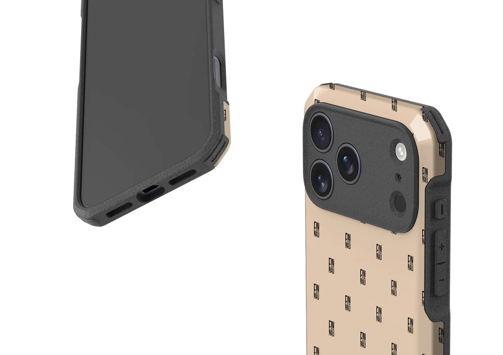 Monogram Beige Harvest — Impact Armour MagSafe Case for iPhone — Finnaij