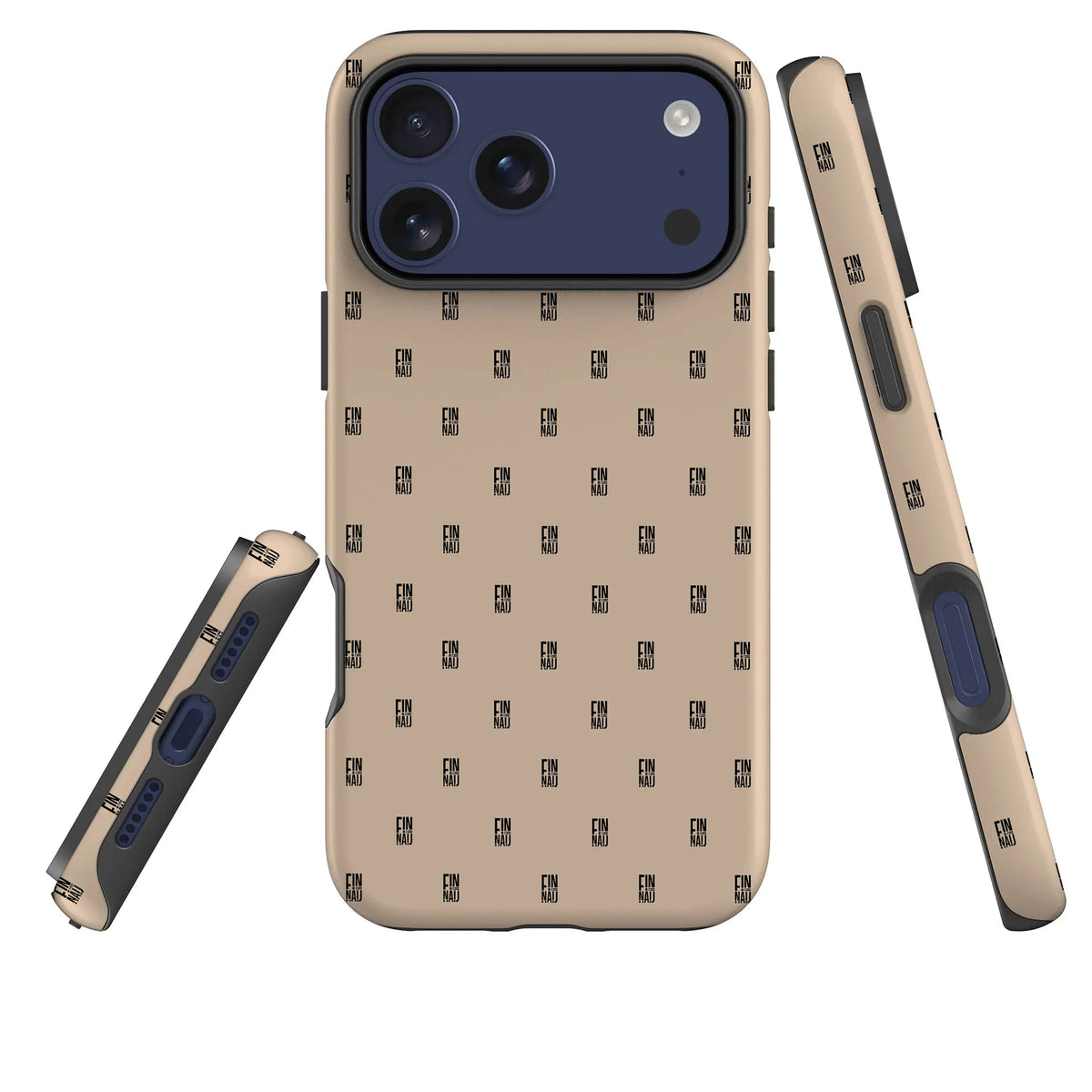 Monogram Beige Harvest — Tough Case for iPhone — Three Quarter — Finnaij