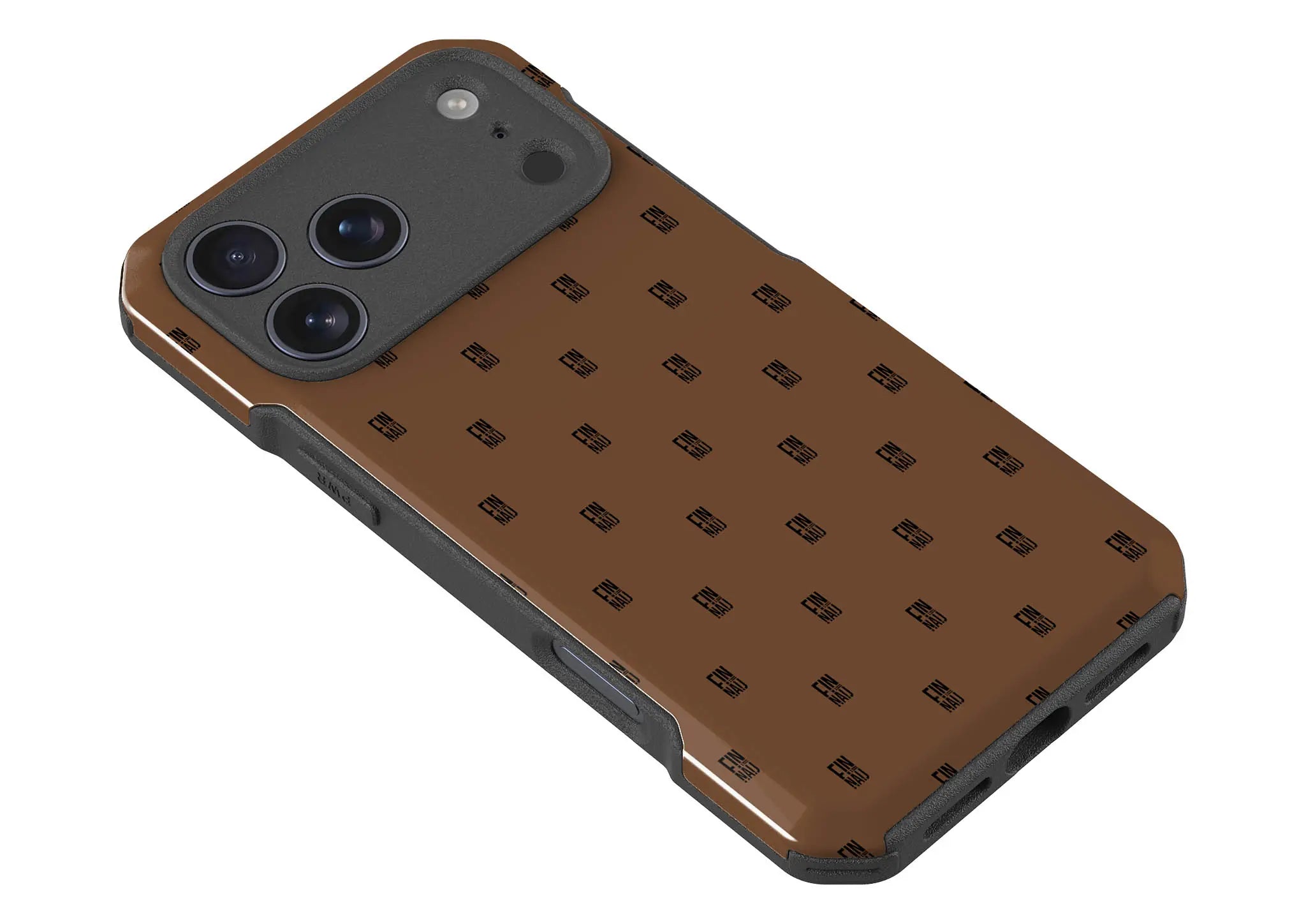 Monogram Chocolate Lover — Impact Armour MagSafe Case for iPhone — Finnaij