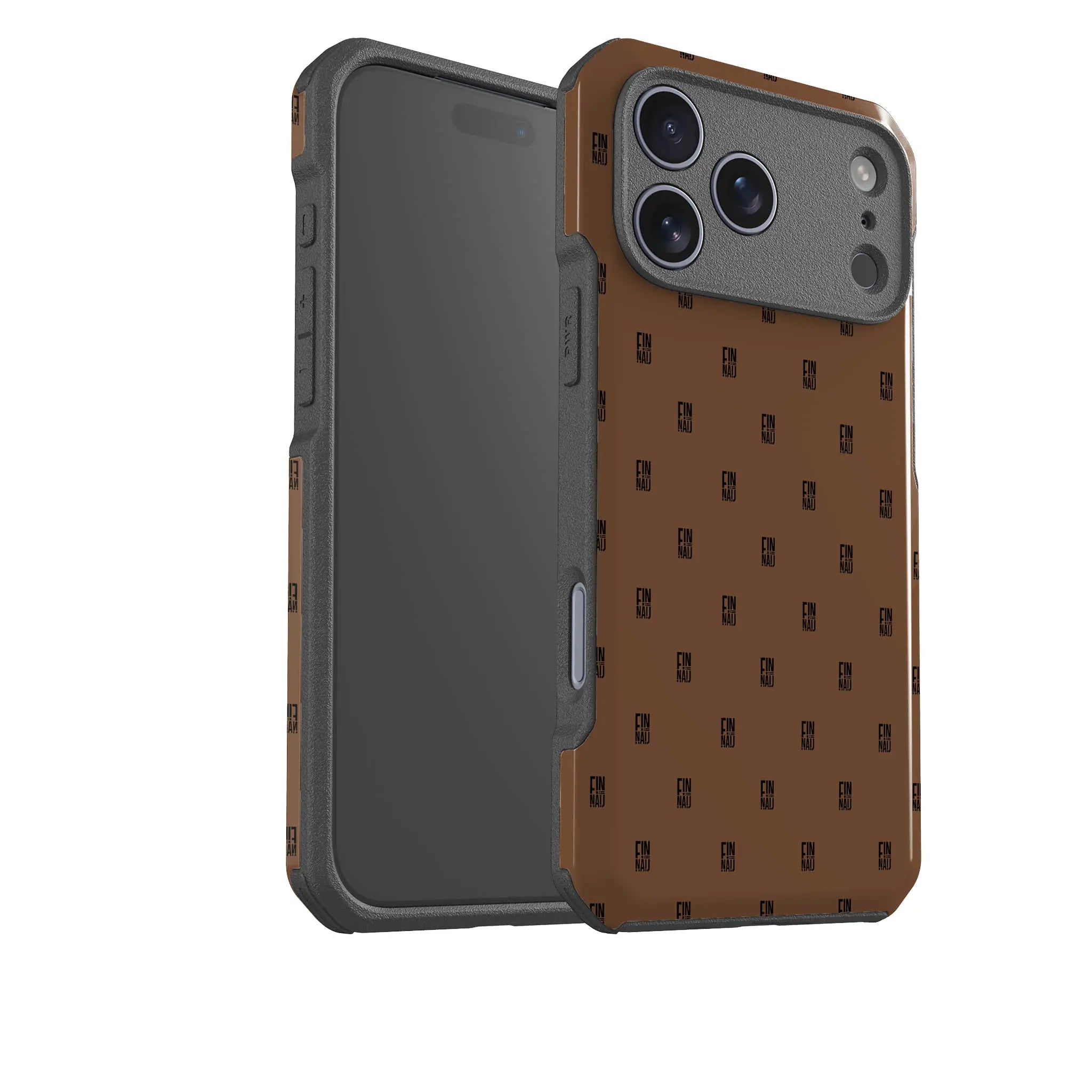 Monogram Chocolate Lover — Impact Armour MagSafe Case for iPhone — Finnaij