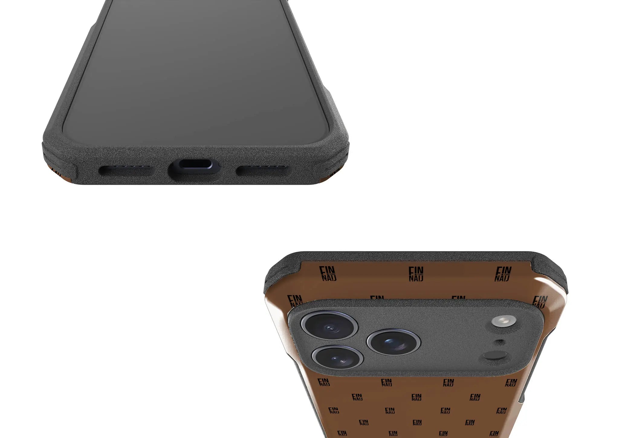 Monogram Chocolate Lover — Impact Armour MagSafe Case for iPhone — Finnaij