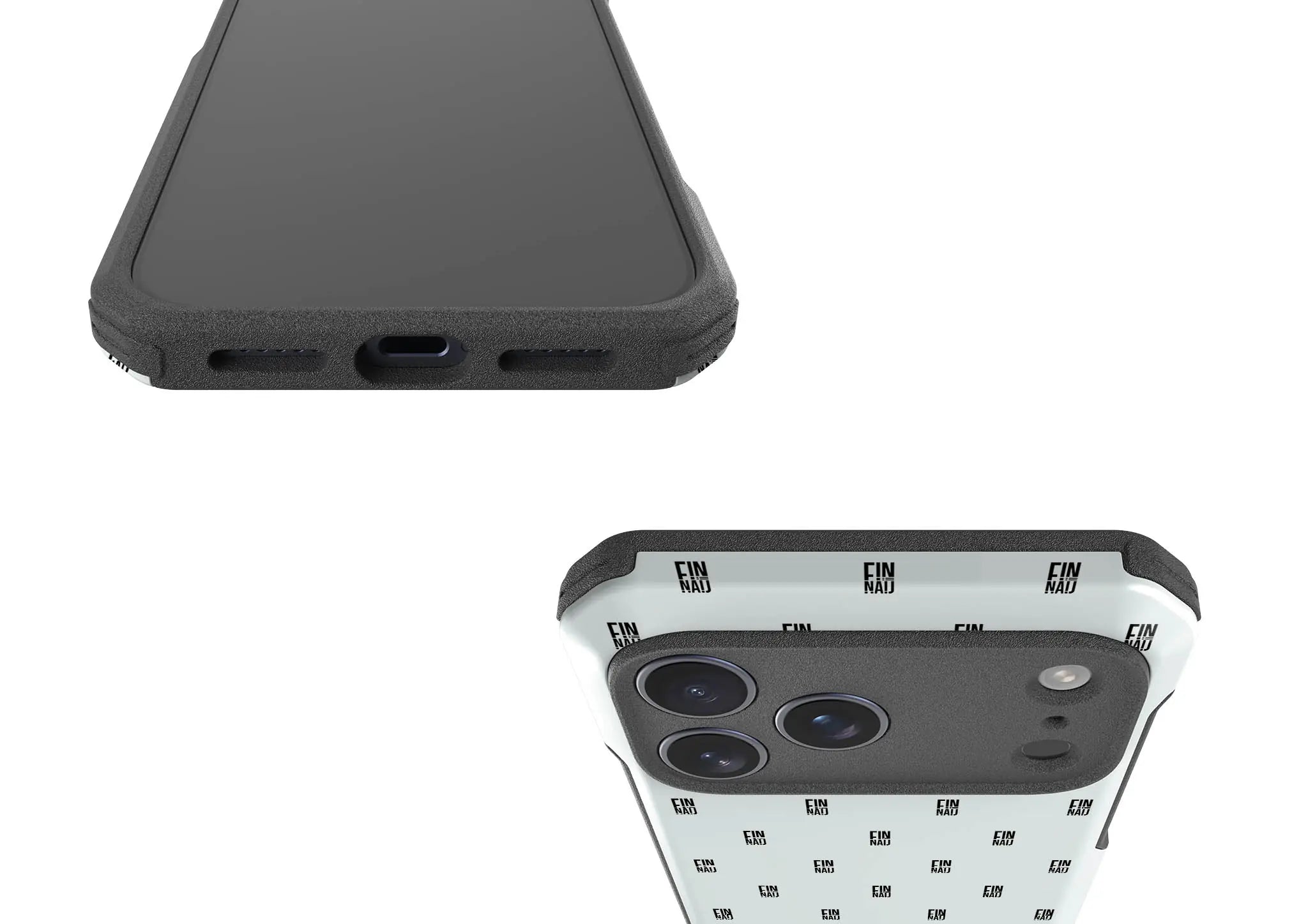 Monogram Snow — Impact Armour MagSafe Case for iPhone — Finnaij